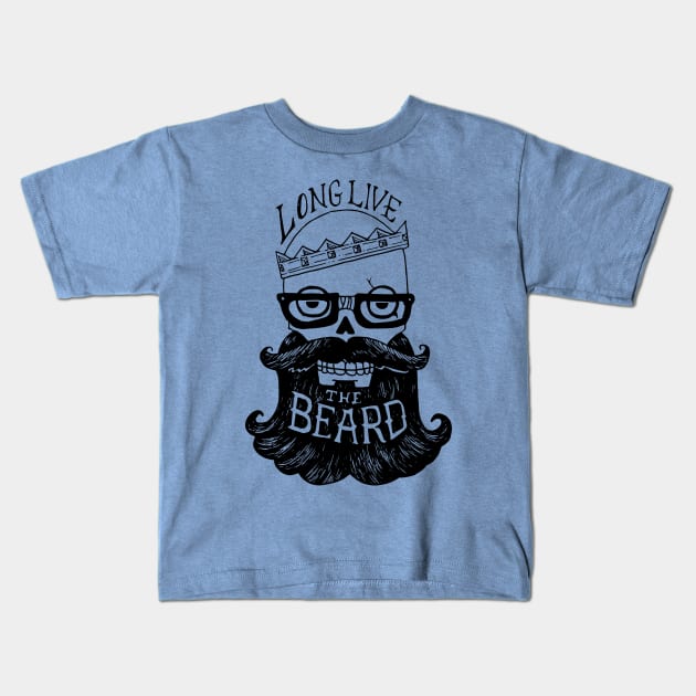 Long Live the Beard Kids T-Shirt by rafbanzuela